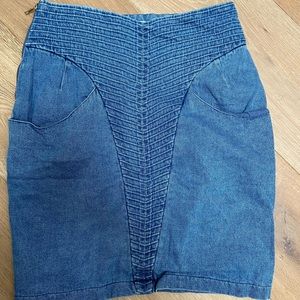 Lauren Moffat denim skirt